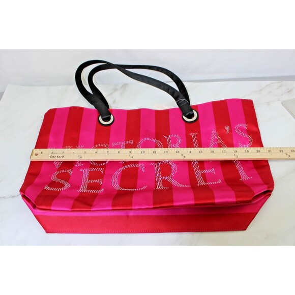 Victoria Secret Bling Lettering Large Pink Tote Bag New with Tag - Picture 6 of 11